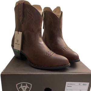 Ariat Womens Leather Boots Dakota Sassy Brown 7.5